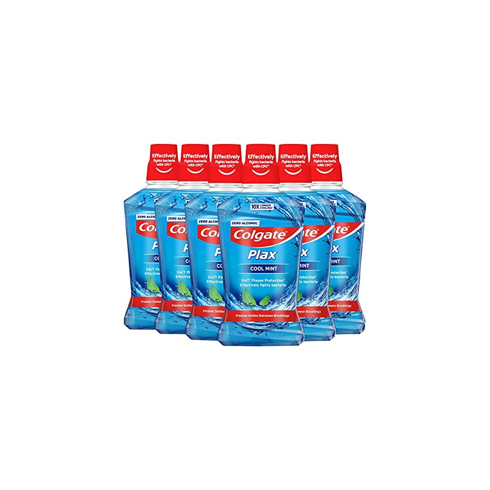 Colgate Plax Cool Mint Mouthwash with CPC 500 ml, Pack of 6