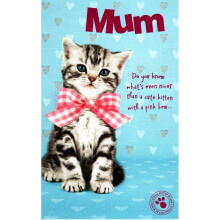Cute Kitten Mum Happy Mother's Day Card Cute Range Greeting Cards