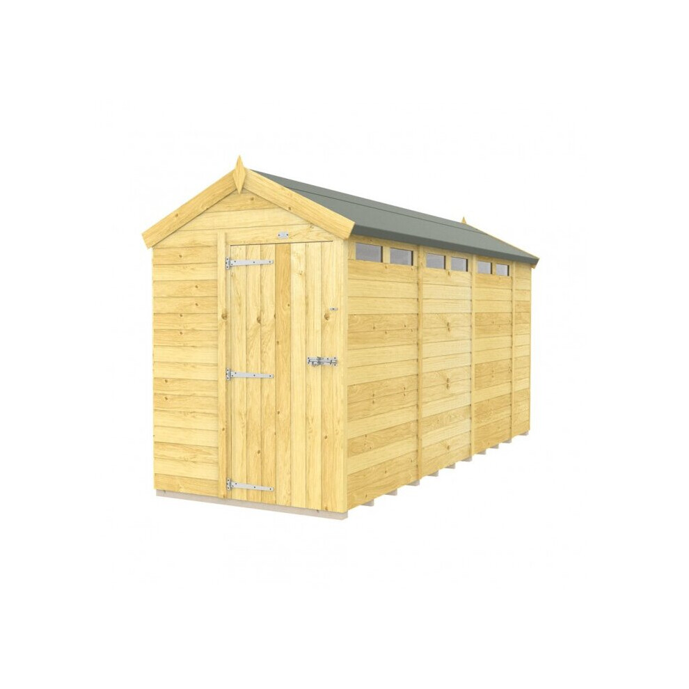 Total Sheds Apex Security Shed 5Ft X 14Ft Single Door Fast & Free 2-5 Days Nationwide Delivery