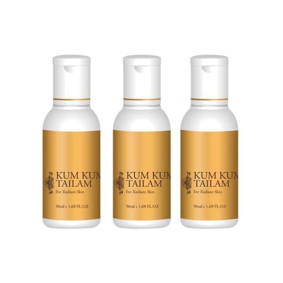 Vasu Healthcare Kum Kumadi Tailam 50 Ml Oil For Blemishes & Scars (Pack Of 3)