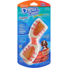 Hartz Chew'n Clean Bendable Middle Bacon Flavour Dog Dentail Shield - Flexible Dental Chew Toy