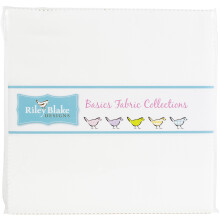 Riley Blake 10"" Stacker Precut Bundle 42pcs-Confetti Cottons Riley White -12010WHT