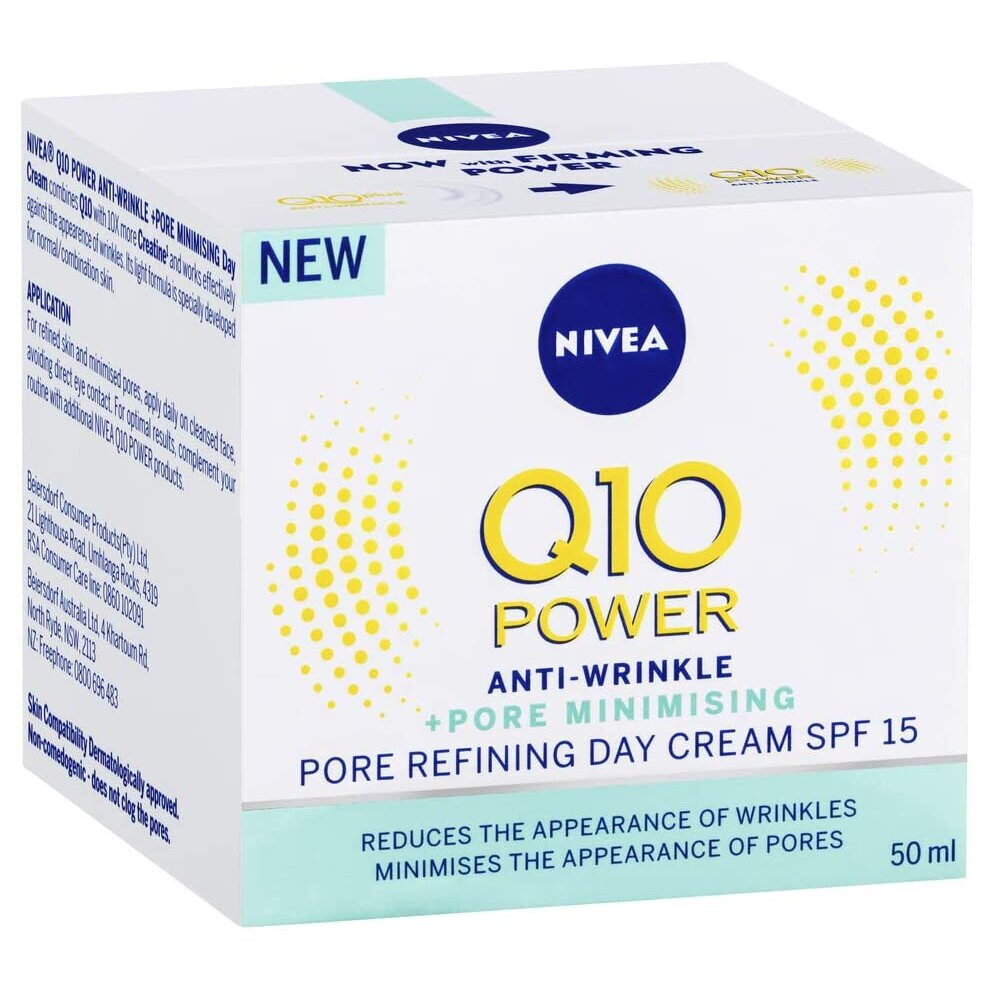 Nivea Q10 Power Anti-Wrinkle Pore Refining Day Cream, 50ml