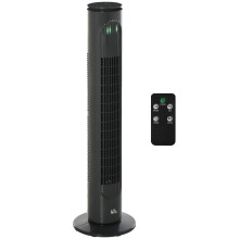 HOMCOM 30" LED Tower Fan with 70 Oscillation Remote Controller Grey