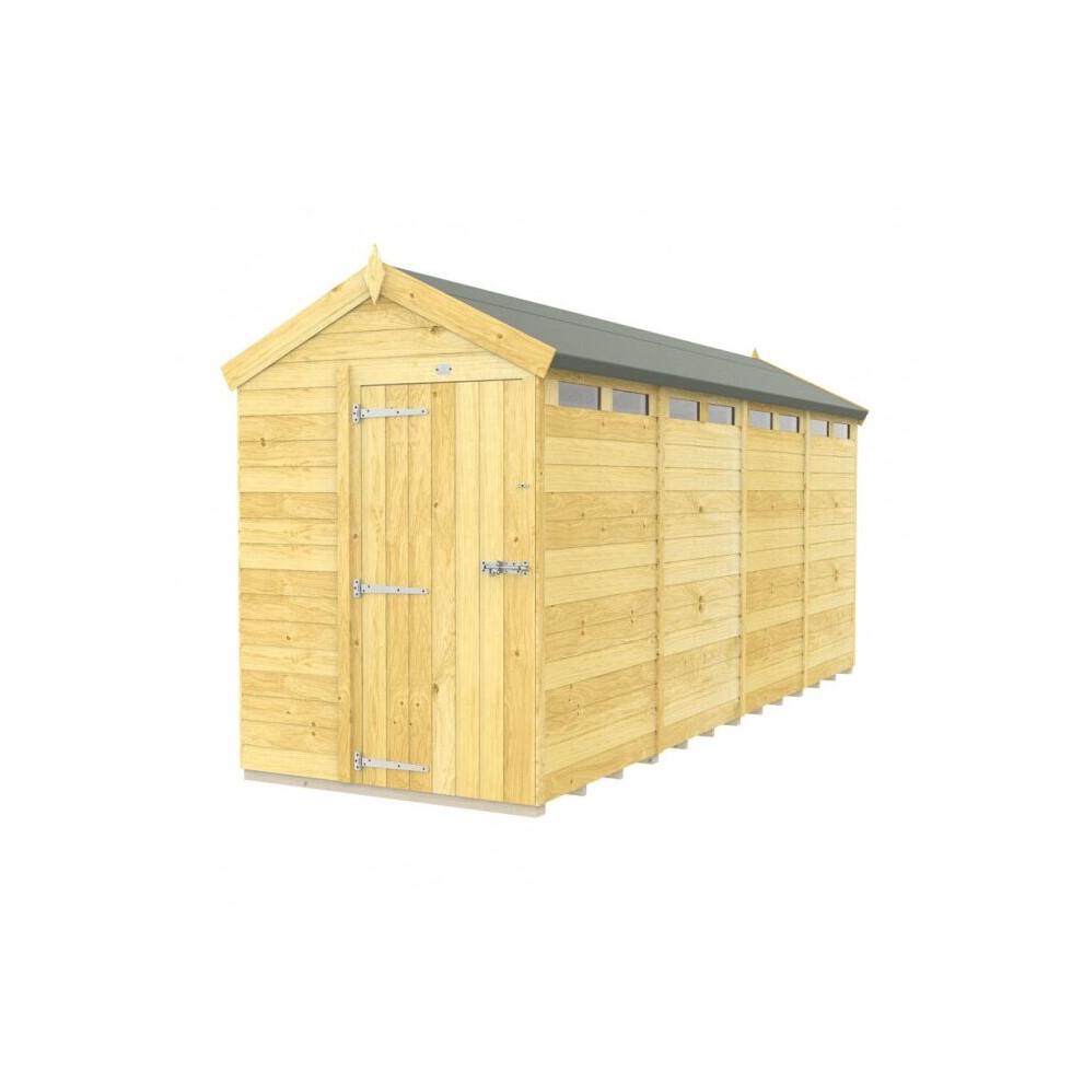 Total Sheds Apex Security Shed Single Door 5Ft X 16Ft Fast & Free 2-5 Days Nationwide Delivery