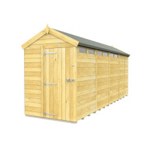 Apex Security Shed 5ft x 17ft Single Door Fast & Free 2-5 Days Nationwide Delivery