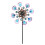 ELEGANT (Blue) New Gardening Metal Ornament Explosive Peacock Tail Plug-in Windmill Garden Garden Pastoral Decoration Iron Windmill 1