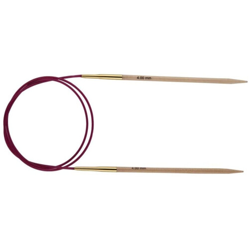 KnitPro KP35333 80 cm x 6.5 mm Basix Fixed Circular Needles, Birch