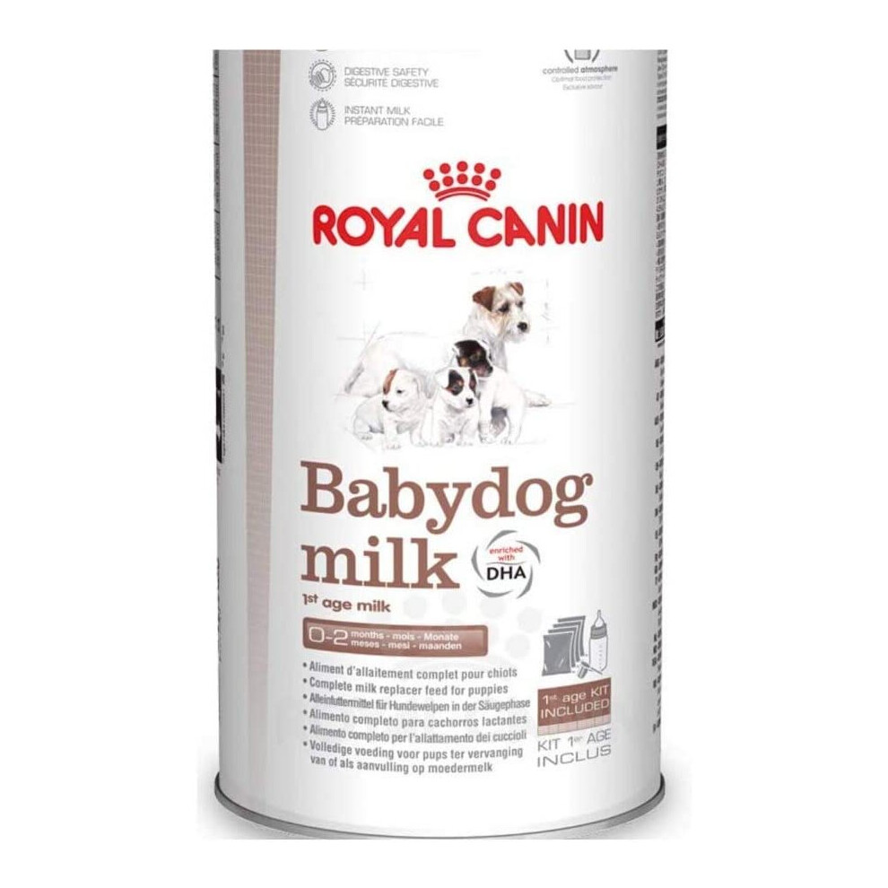 ABNOBA PET STORE Royal Canin Babydog Milk & Bottle 400g Complete milk replacer feed for dogs â puppies from birth to weaning (0-2 months)