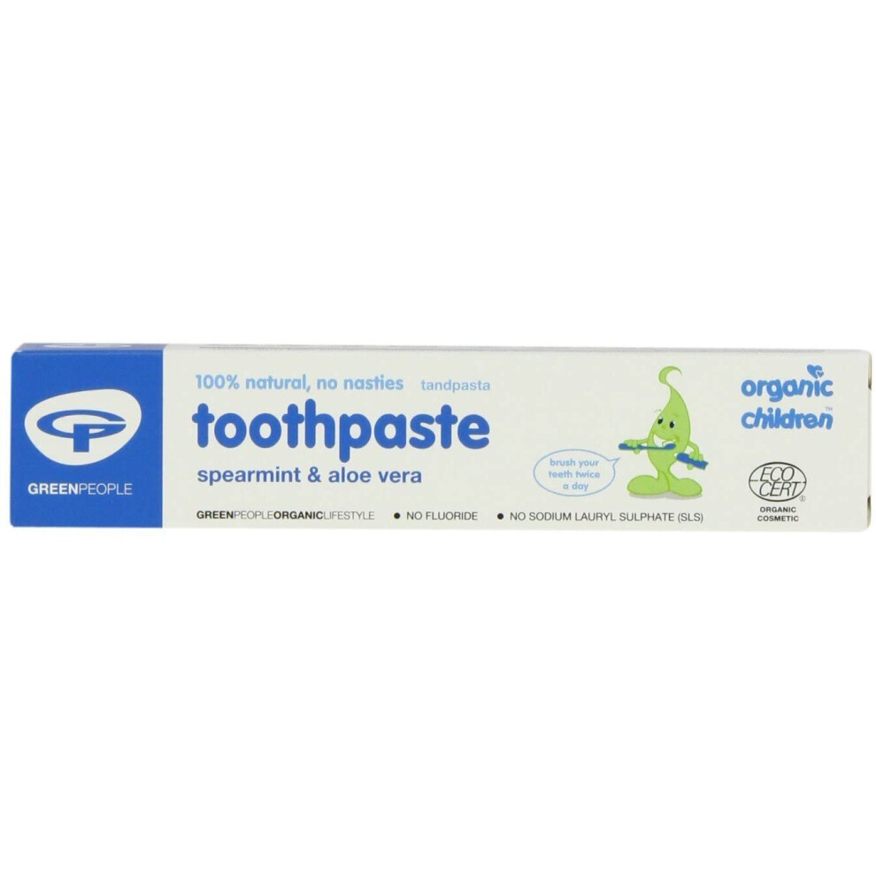 Green People Organic Children Spearmint & Aloe Vera Toothpaste Pack of 3