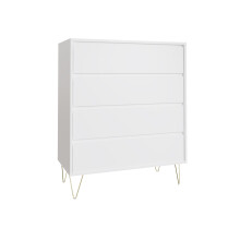 Monaco White 4 Drawer Chest