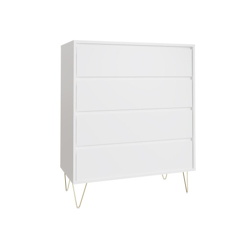 Timber Art Design UK Monaco White 4 Drawer Chest
