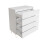 Timber Art Design UK Monaco White 4 Drawer Chest 4