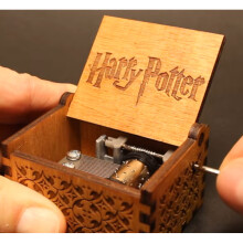 Harry Potter Music Box Scatola musicale in legno incisa Giocattoli interessanti