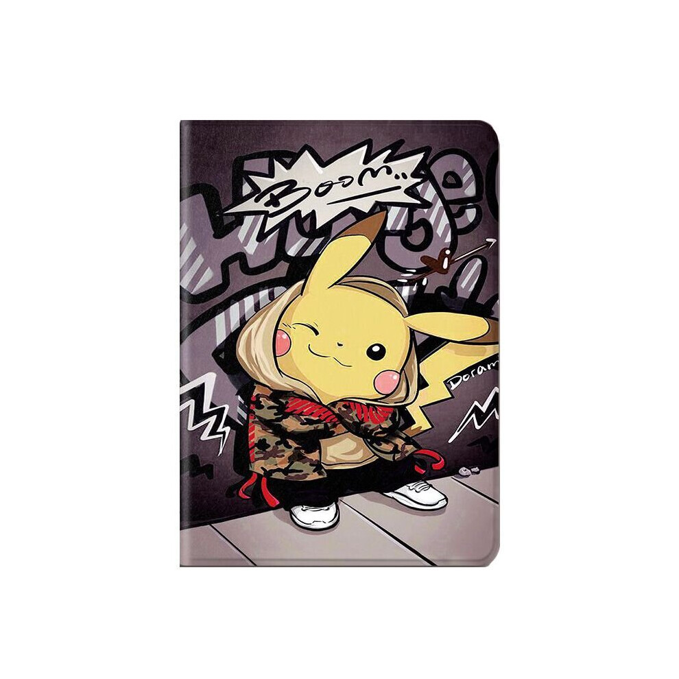 (Pikachu, Ipad 2017/2018/Air1/Air2(9.7)) Pikachu Spiderman Luffy Ipad Cartoon Case Cover 698832771108