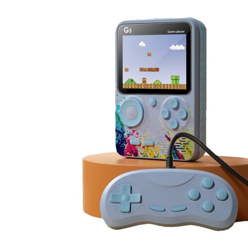 (Gray Double) Retro 500 In 1 Mini Arcade Game Console Super Mario Contra