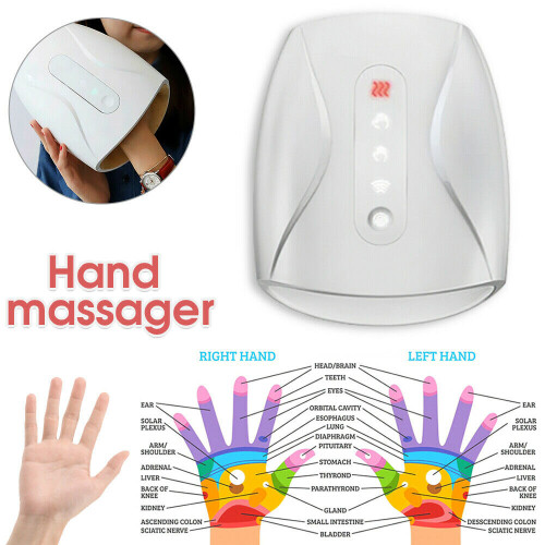 Hand Palm Massager Heated Finger Apparatus Physiother Air Compression 2