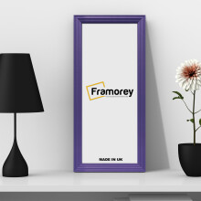 (30x8 Inch) Panoramic Size Purple Picture Frame / LW Style Wall Art Frame / Modern Photo Frames