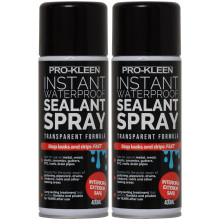 (2 x 400ml) Pro-Kleen Instant Waterproof Sealant Spray