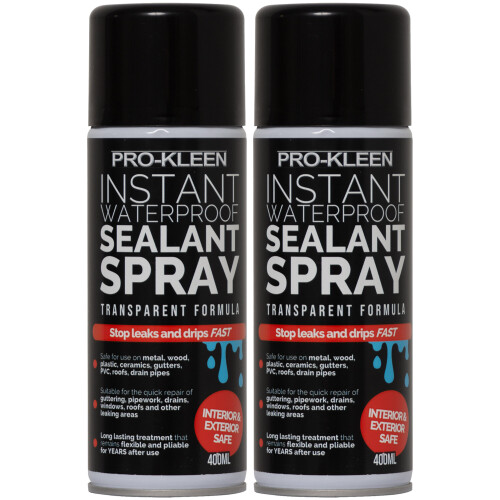 Pro-Kleen (2 x 400ml) Pro-Kleen Instant Waterproof Sealant Spray
