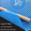 19.7''x15.8'' Non-Stick and No-Slip Silicone Baking Pastry Mat 50x40cm Fondant Mat Dough Rolling Mat with Measurement BPA Free (Blue) 5