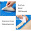 19.7''x15.8'' Non-Stick and No-Slip Silicone Baking Pastry Mat 50x40cm Fondant Mat Dough Rolling Mat with Measurement BPA Free (Blue) 6