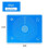 19.7''x15.8'' Non-Stick and No-Slip Silicone Baking Pastry Mat 50x40cm Fondant Mat Dough Rolling Mat with Measurement BPA Free (Blue) 2