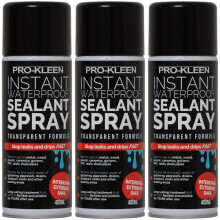 (3 x 400ml) Pro-Kleen Instant Waterproof Sealant Spray