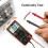 Digital Multimeter Voltmeter Ammeter Ohmmeter AC DC Voltage Current Resistance Diodes Car Battery Continuity Circuit Tester LCD Backlight with Te 5