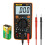 Digital Multimeter Voltmeter Ammeter Ohmmeter AC DC Voltage Current Resistance Diodes Car Battery Continuity Circuit Tester LCD Backlight with Te 1