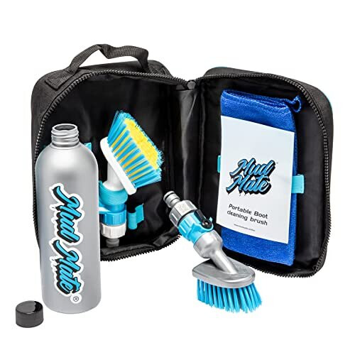 Mud Mate The ultimate 2 brush cleaning set. A Strong brush for FOOTBALL