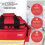 JFA Medical Large Emergency Trauma First Aid Bag - Empty 1.0 3