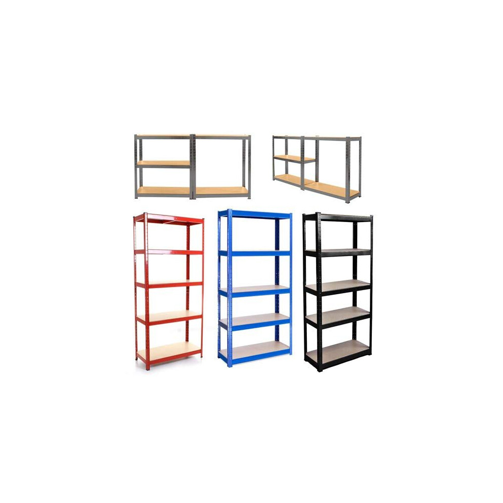 5 Tier Shelving Unit Storage Units Heavy Duty Metal Shelves for Warehouse/Garage/Shed/Workshop/Commercial/Industrial/Kitchen, 875KG Capacity(175K