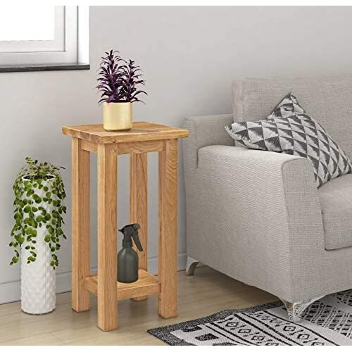 Hallowood Waverly Oak Tall Plant Shelf 1