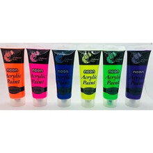 Chiltern Arts NEON Acrylic Paints-Set of 6 Colours