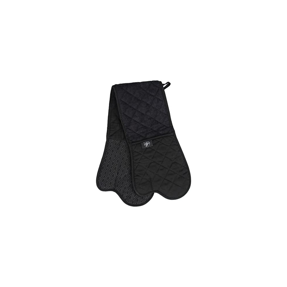 Professional Double-Sided Oven Gloves - Non-Slip Silicon Grip Double Oven Glove, Heat Resistant - Modern Stylish Cooking Oven Glove Mitt & Pothol