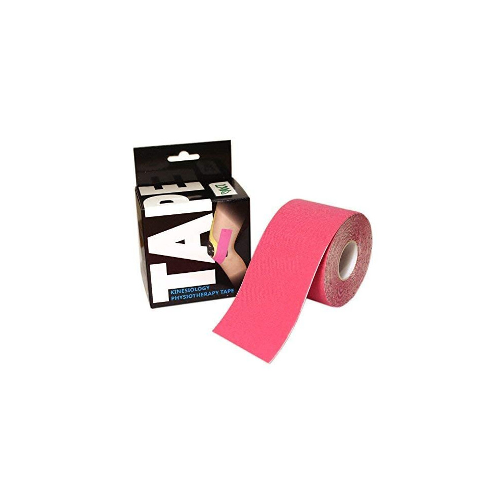 Nature Therapy Pink Nt Kinesiology Elastic Tape | 5M X 5Cm Roll Of Elastic Muscle Support Tape For Exercise, Sports & Injury Recovery (Pink)