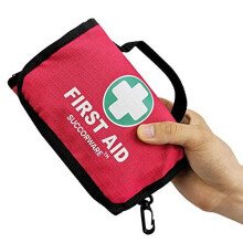 SuccorWare Small First Aid Kit - 100 Piece - Mini First Aid Kit for Home, Camping, Hiking, Backpacking, Travel, Vehicle, Outdoors - Emergency & M