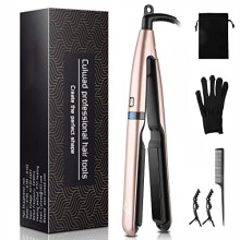 Culwad Hair Straightener, Professional Ceramic Flat Iron for Hair and LCD Digital Display with Adjustable Temp (160?-230?) Straightner Iron, Dual
