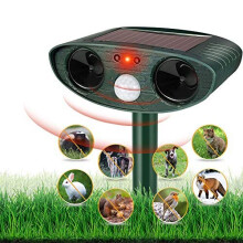 HOPSEM Cat Scarer Cat Repellent Ultrasonic Solar Powered Waterproof Animal Deterrents for Gardens Motion Activated Sensor Pest Repeller for Farm