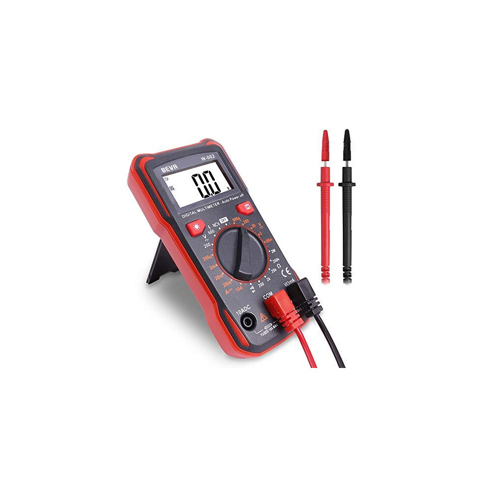 BEVA Digital Multimeter Continuity Tester Voltmeter AC/DC Multi Tester Voltage/Current/Resistance / 2 Year Warranty