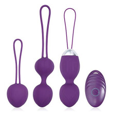 Nabance Kegel Balls Kegel Weights Pelvic Floor Exercise Kegel Exercise Silicone Set Virating Ball with Remote