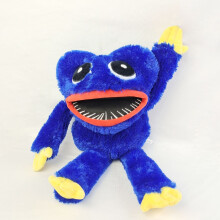 (Blue) 45cm Huggy Wuggy Hand Puppets Plush Toy Poppy Playtime Game Doll Plushie
