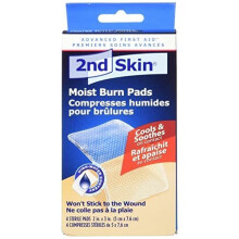 Spenco 2nd Skin Moist Burn Pads, Medium (2 x 3 Inches), 4-Count