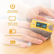 Fingertip Pulse Oximeter SpO2 Blood Oxygen Saturation Monitor with Heart Rate