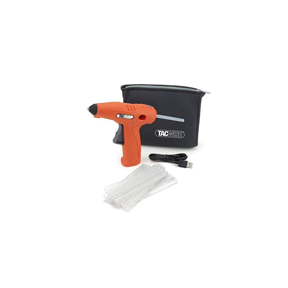 Tacwise 1559 H4-7 Cordless 4V Hot Melt Gun + 30 Glue Sticks, Orange 5051439005253