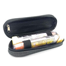 ICE Medical Black/Grey Twin Epipen Syringe Case/Bag - Allergies, Diabetes, Inhalers, Syringes, Insulin etc