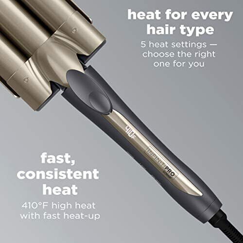 Conair INFINITIPRO Triple Barrel Waver, Matallic Grey 2
