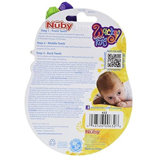 Nuby Nuby Wacky Teething Ring Teether 1