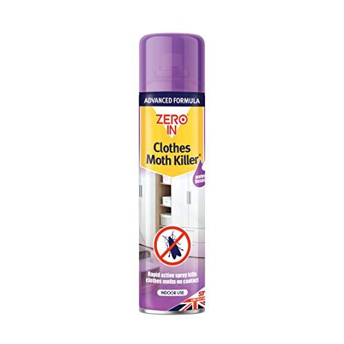 Zero In ZER434 Clothes Moth Killer, 300 ml Aerosol